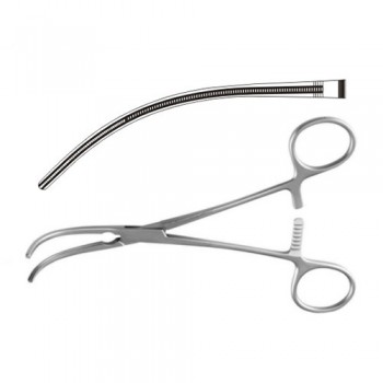 Potts Atrauma Multipurpose Vascular Clamp Curved Stainless Steel, 26 cm - 10 1/4"
